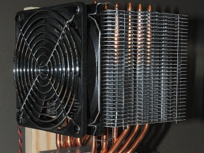 PA1 with vapour cooled heat sink and fan