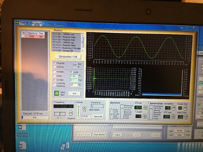 FreX16 in operation running a frequency of  1000 Hz.