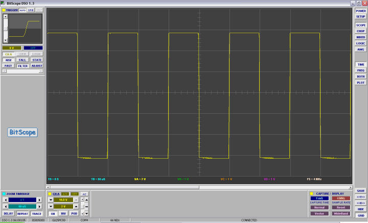 10,000Hz AC - very nice square waves